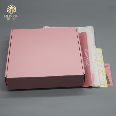 Pink E Flute Flip Top Cardboard Box , Mail Shipping Box With FSC Certificate