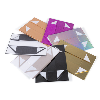 Cosmetics Paperboard Gift Boxes Holographic Laser Folding Lipstick Flap Packaging